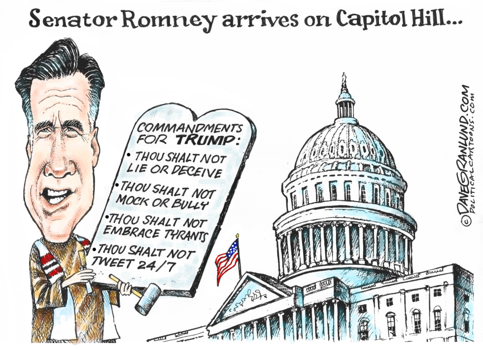  SENATOR ROMNEY CAPITOL HILL by Dave Granlund