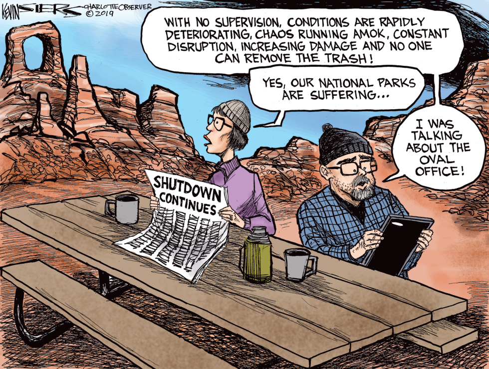  SHUTDOWN'S PARKS AND WRECK by Kevin Siers