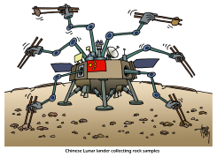 CHINESE LUNAR LANDER by Arend Van Dam