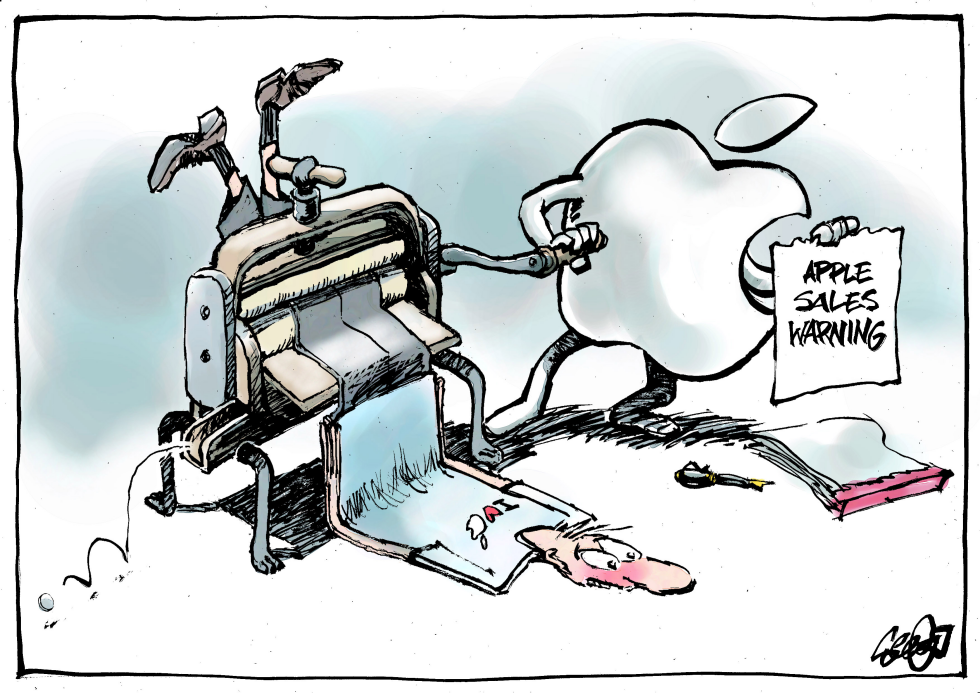 Apple stocks tumble
