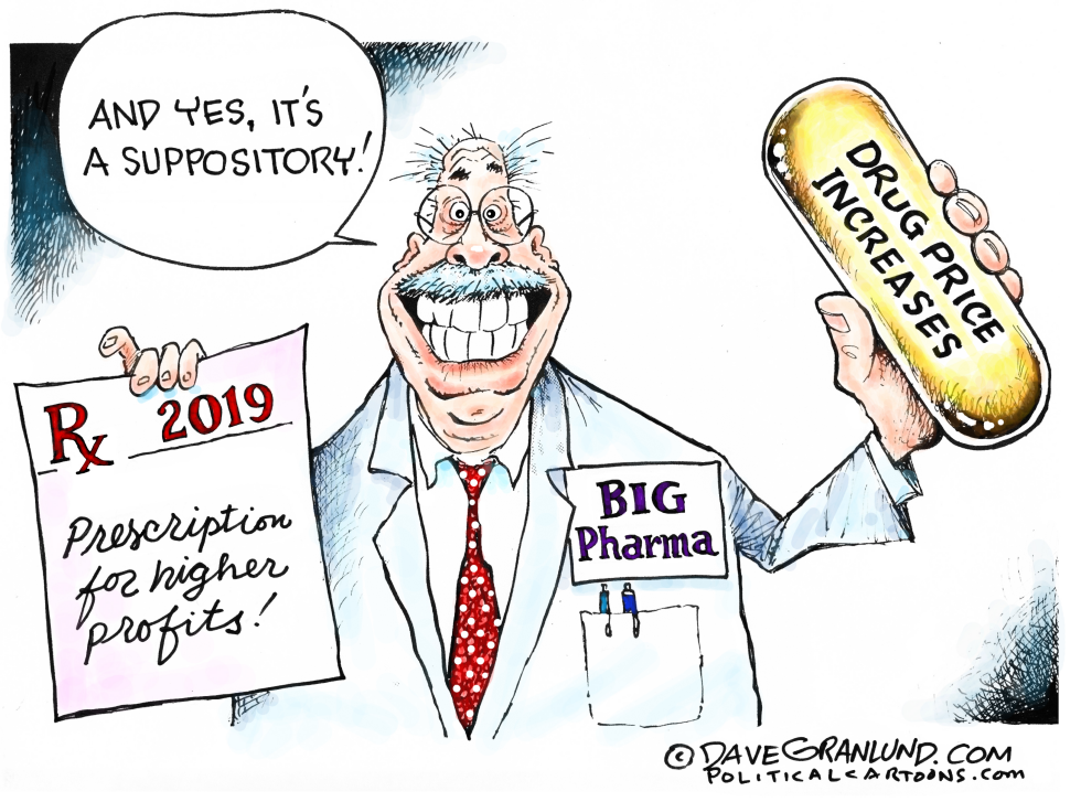  2019 DRUG PRICE HIKES by Dave Granlund