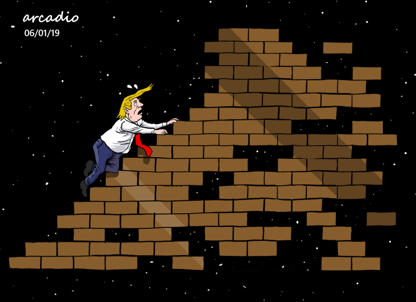 El precario muro de Trump