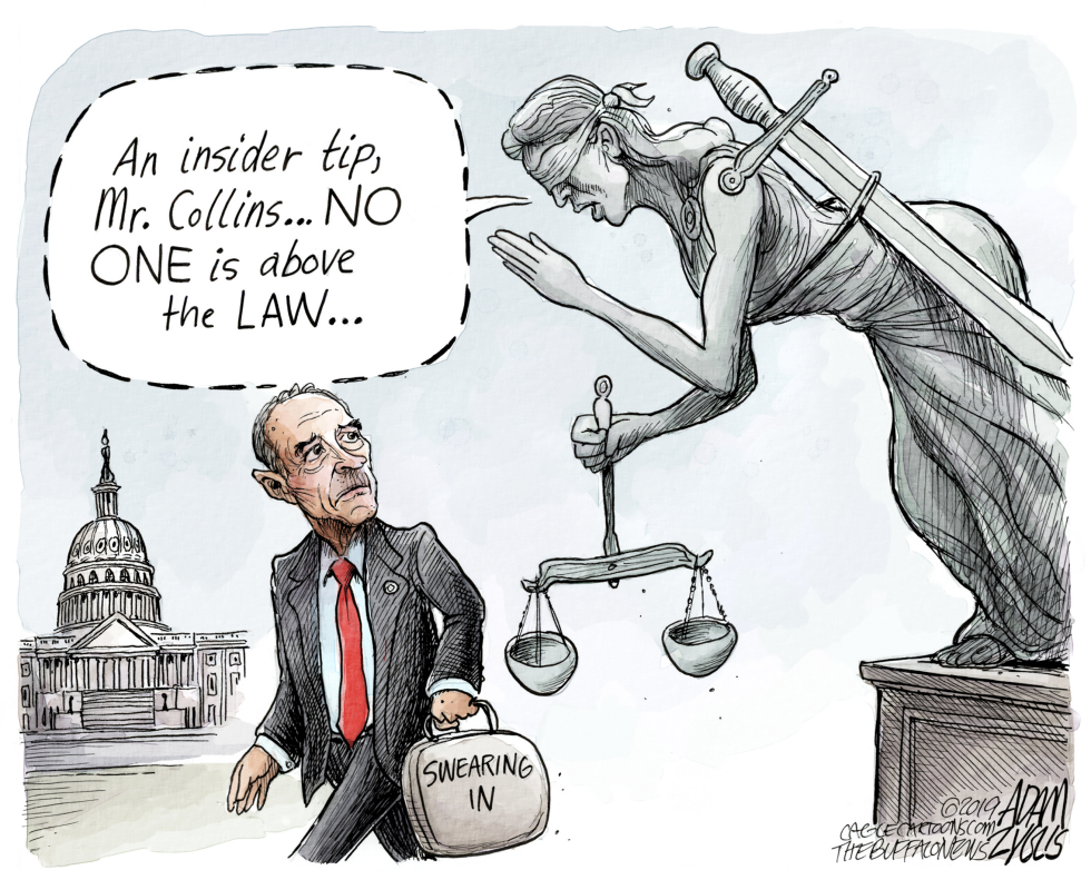  CHRIS COLLINS RETURNS by Adam Zyglis