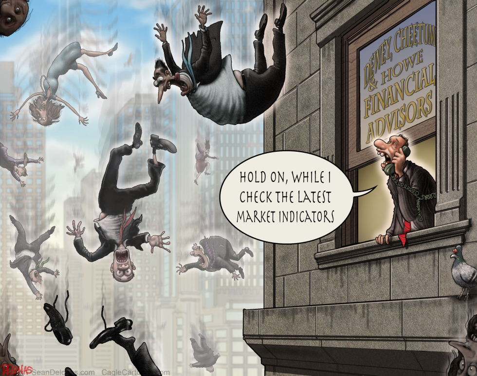 Stock Market Economy Sean Delonas Cartoon