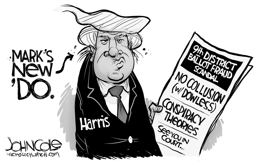 LOCAL NC Mark Harris' new hairdo