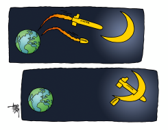CHINESE COMMUNIST MOON by Arend Van Dam