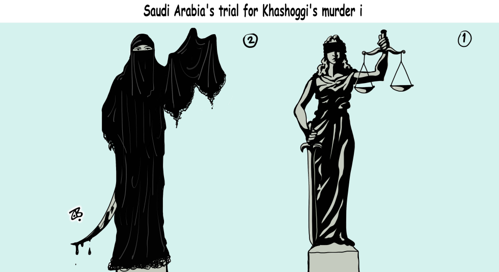  SAUDI TRIAL FOR KHASHOGGI by Emad Hajjaj