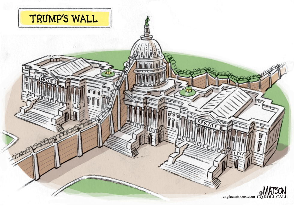  TRUMP WALL DIVIDES CONGRESS by RJ Matson