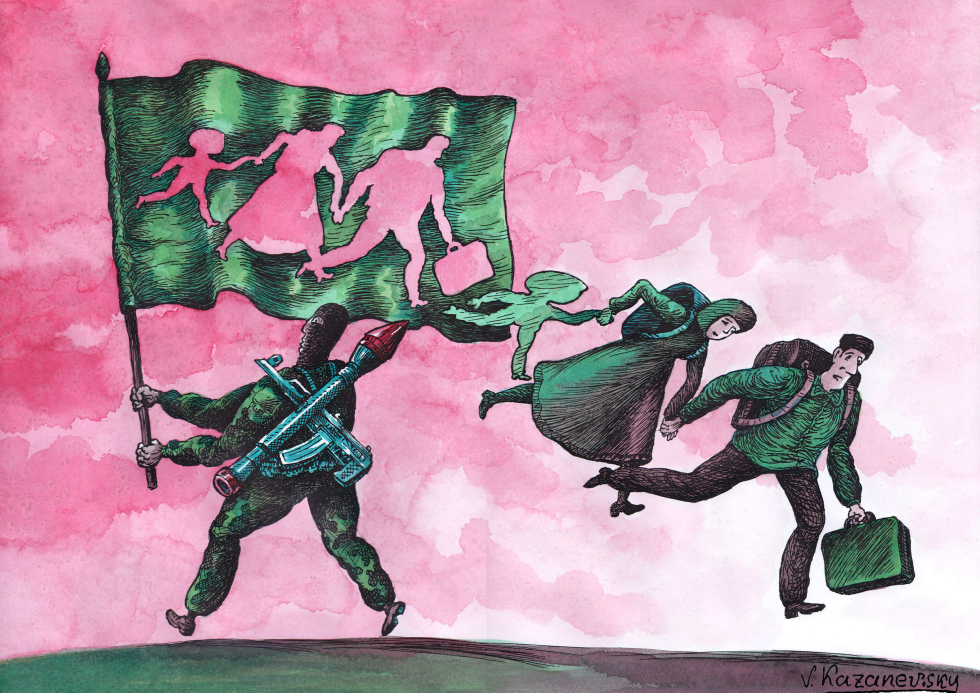 The escape of Refugees