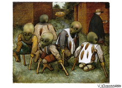IMMIGRATION OF ALLIENS by Vladimir Kazanevsky