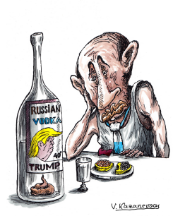 VODKA TRUMP AND PUTIN by Vladimir Kazanevsky