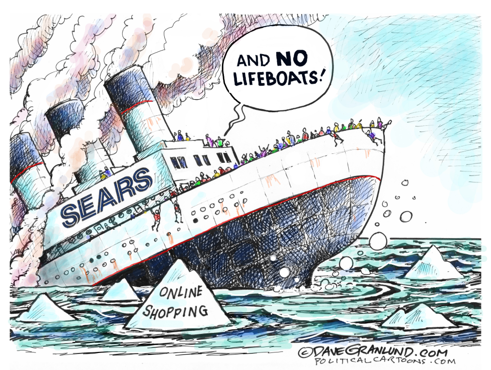  SEARS SINKING by Dave Granlund