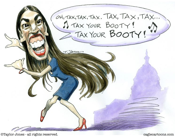 ocasio cortez cartoon