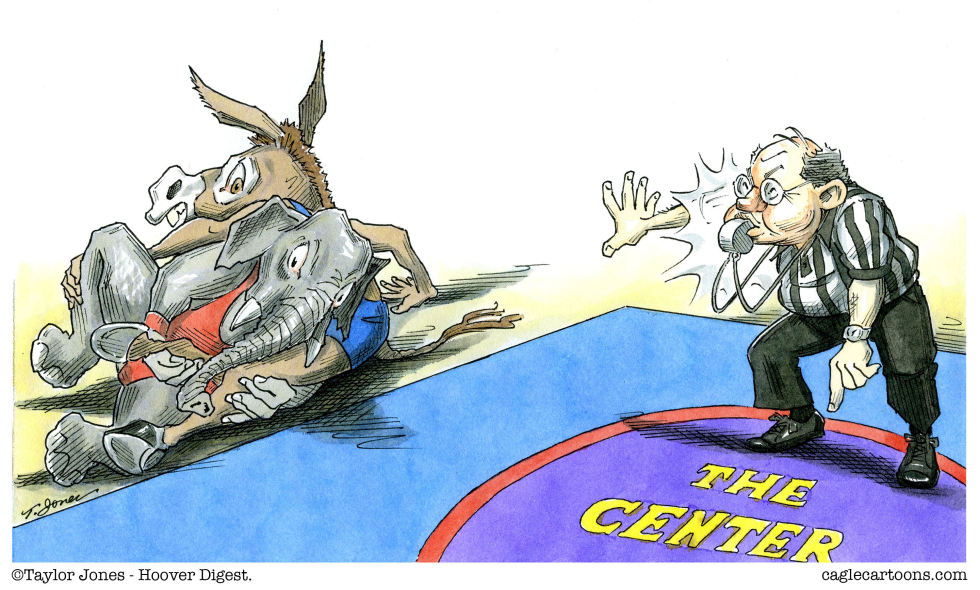 Partisan wrangling match