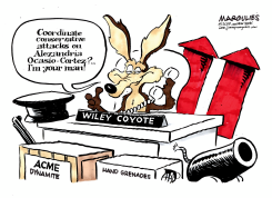 ATTACKS ON ALEXANDRIA OCASIOCORTEZ by Jimmy Margulies