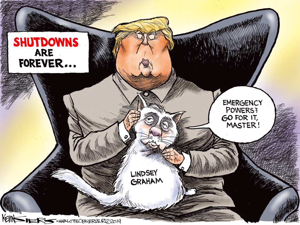 Trump holds Graham as shutdown drags into 2019