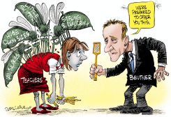 LOCAL VERSION–LOS ANGELES TEACHERS STRIKE by Daryl Cagle