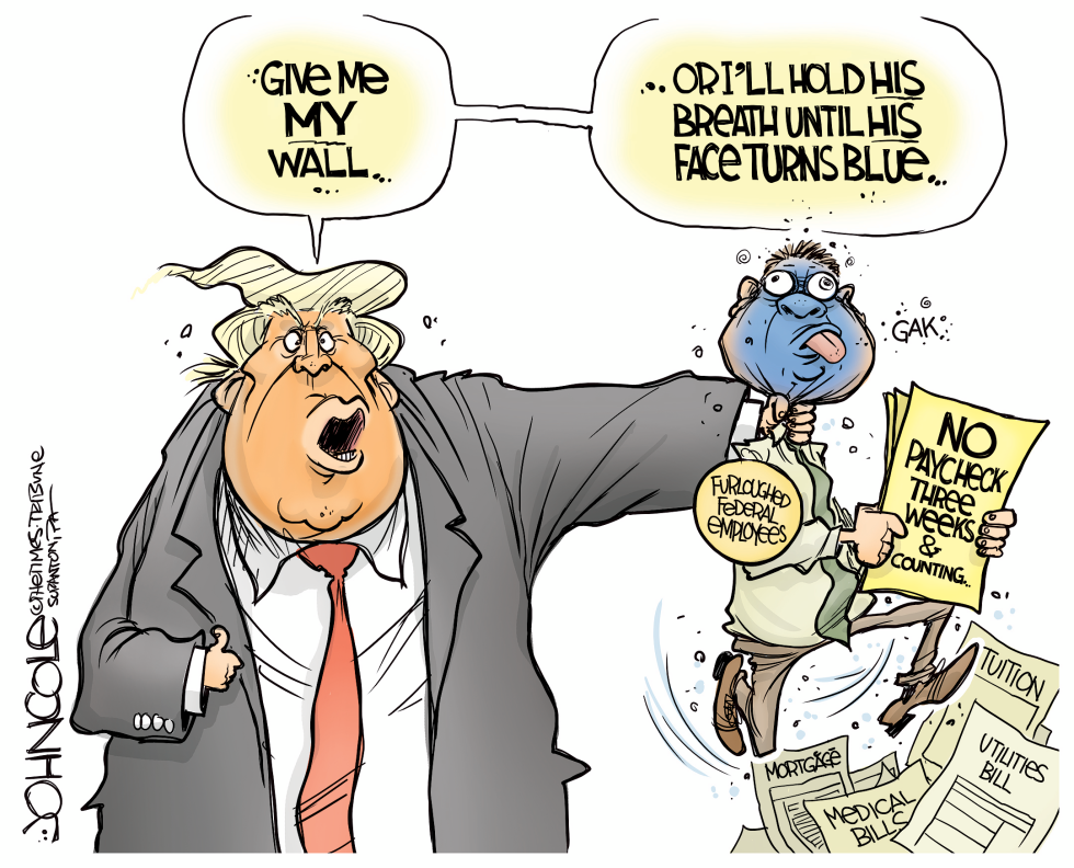 Until their faces turn blue