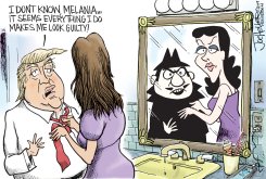 TRUMP AND RUSSIA GUILT by Joe Heller