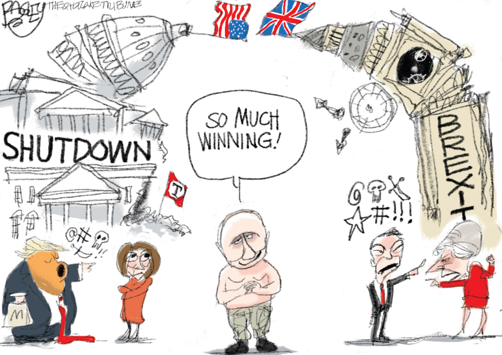  PUTIN WINNING by Pat Bagley