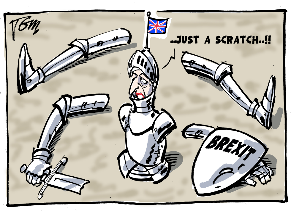 Theresa May and Monte Python
