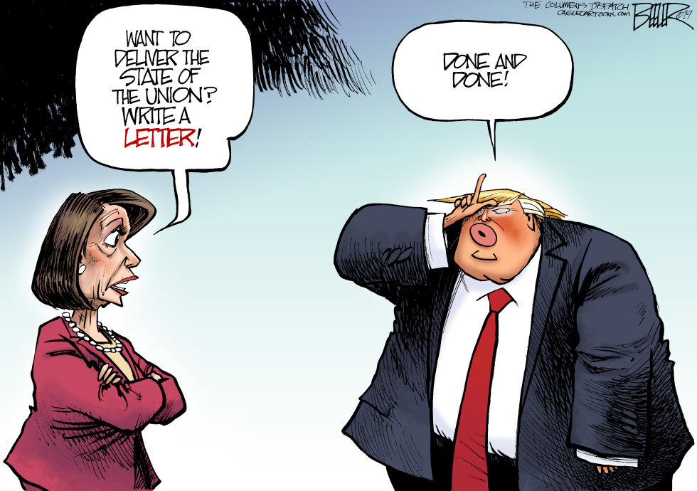  STATE OF THE UNION LETTER by Nate Beeler