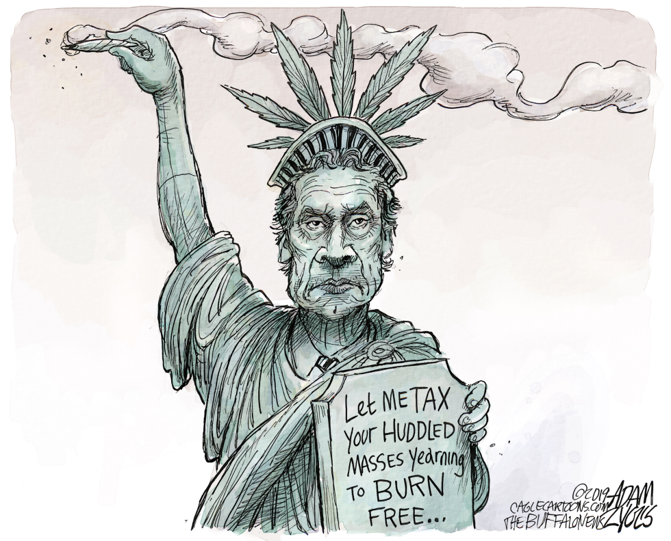  NY LEGALIZING MARIJUANA by Adam Zyglis