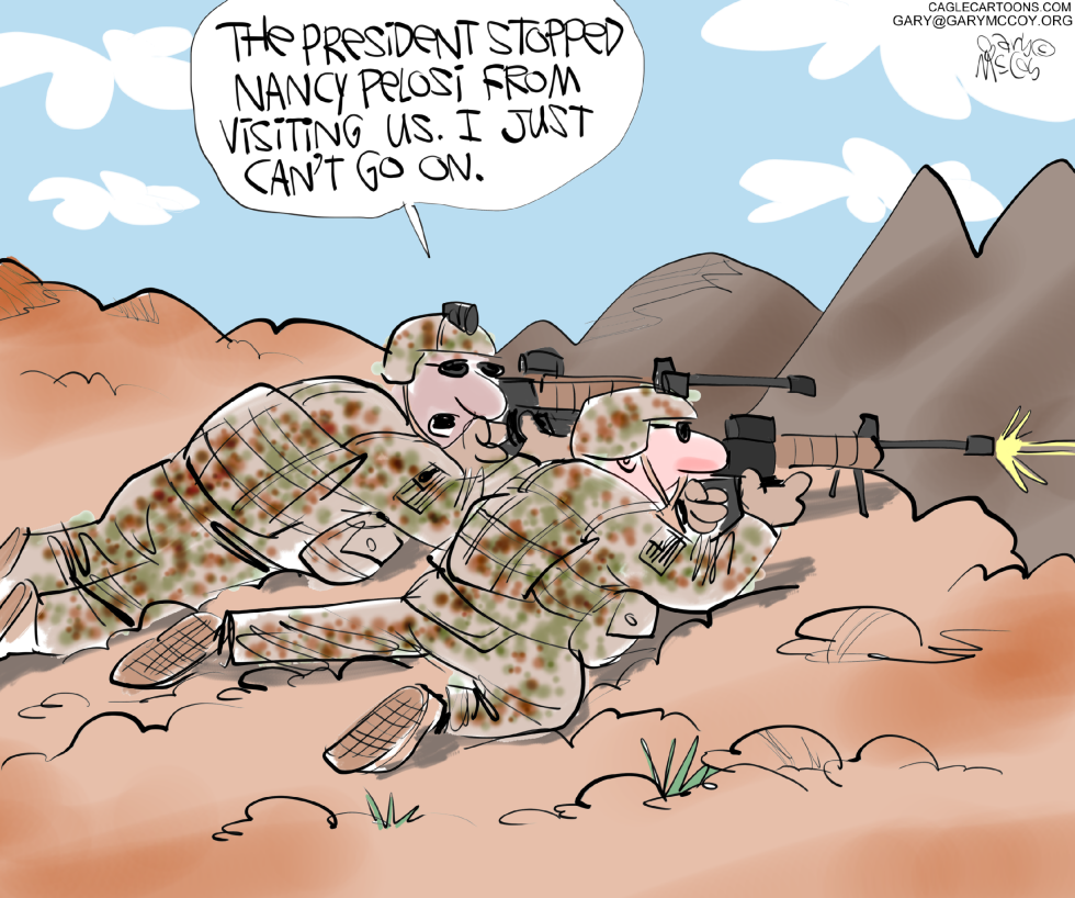 Troops and Pelosi
