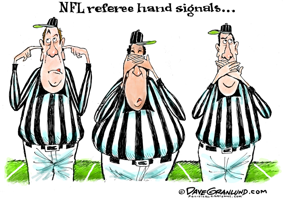  NFL REFEREE HAND SIGNALS by Dave Granlund