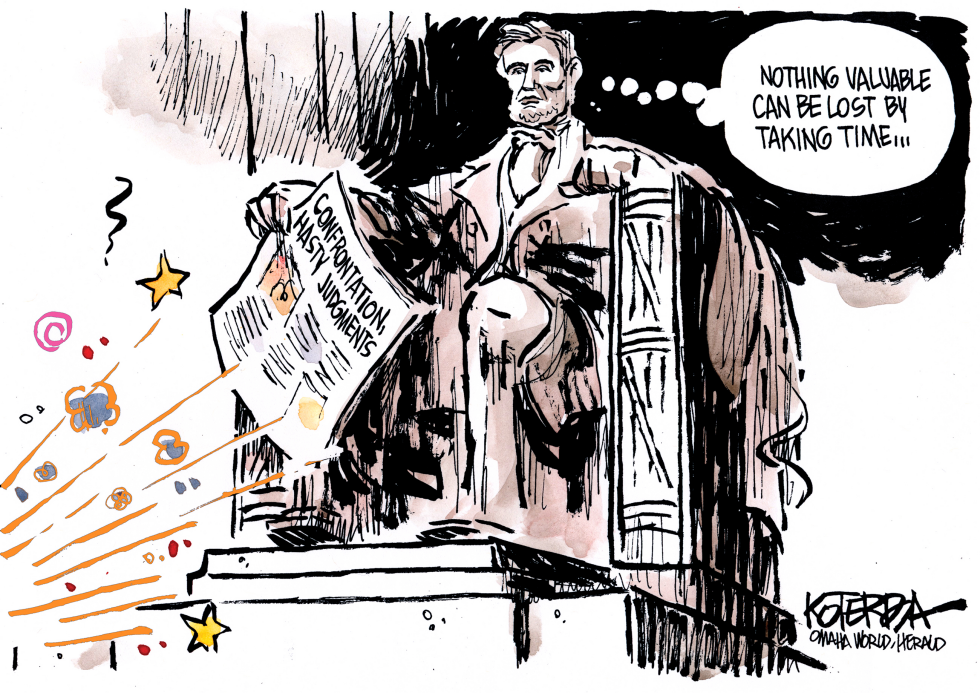 Lincoln Looks On