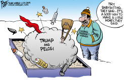 TRUMP VS PELOSI II by Bruce Plante
