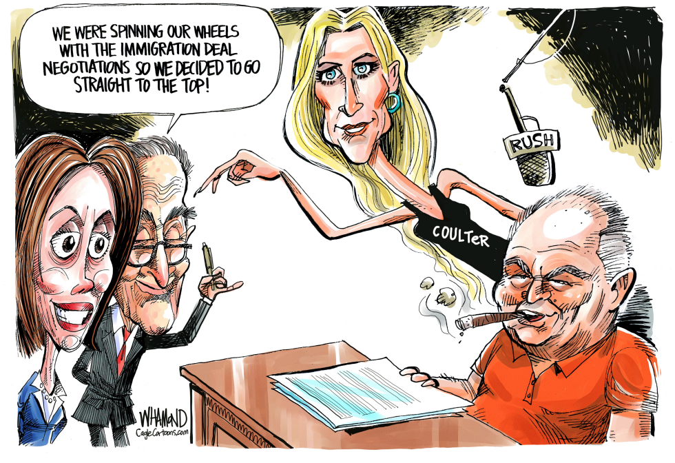 Shutdown negotiations with Coulter and Limbaugh