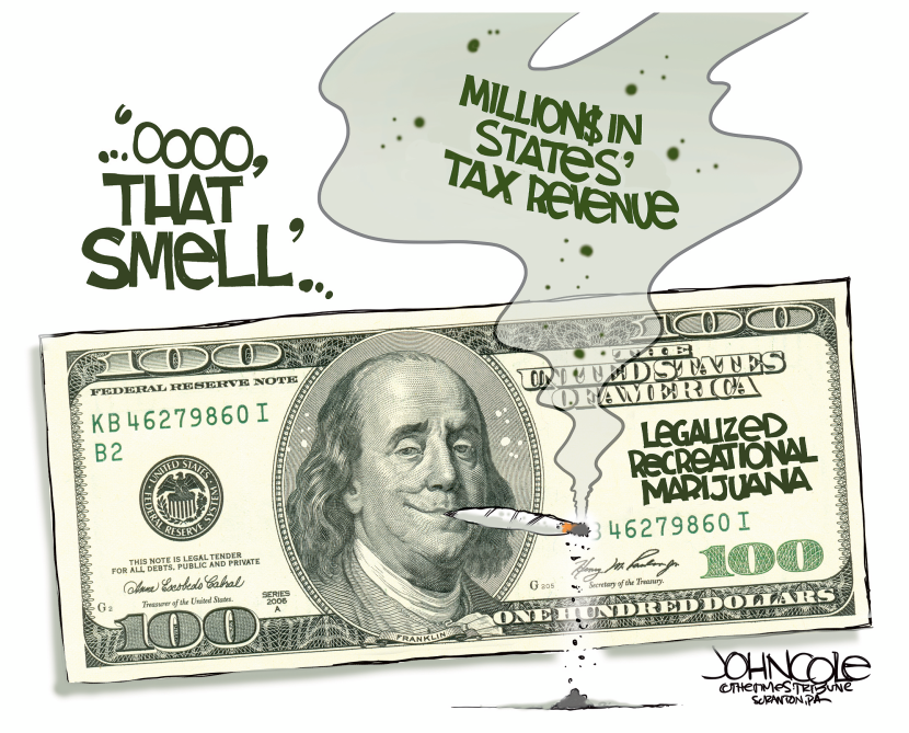 Legalized marijuana revenue
