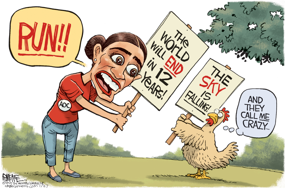  CORTEZ CHICKEN LITTLE by Rick McKee