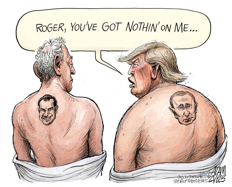  ROGER STONE INDICTED by Adam Zyglis