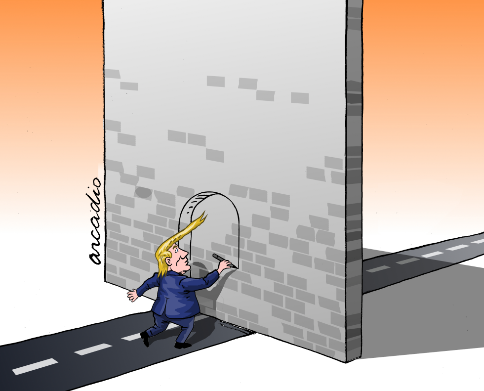 The wall is hard