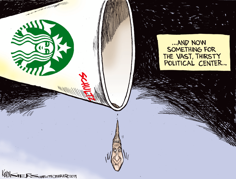  HOWARD SCHULTZ by Kevin Siers