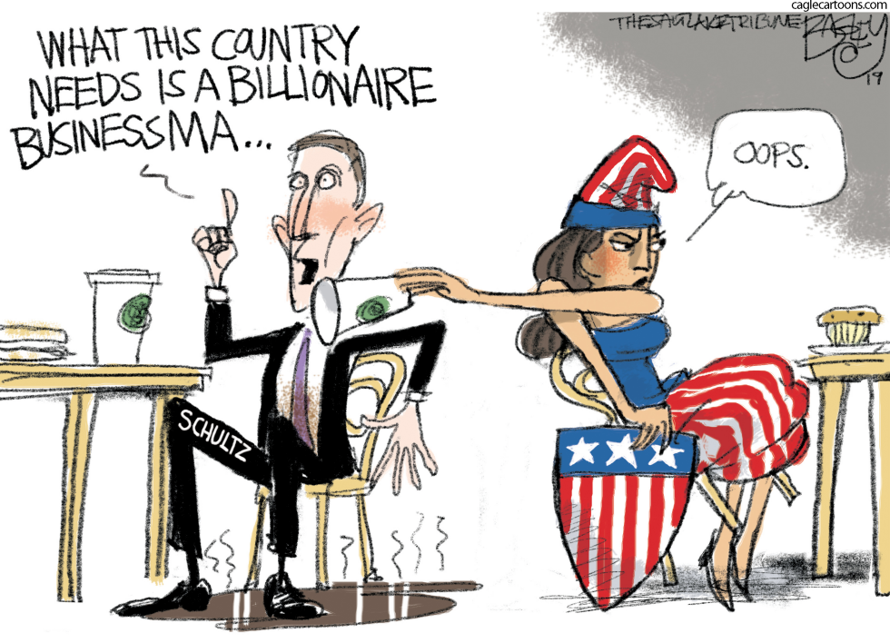  HOWARD SCHULTZ by Pat Bagley