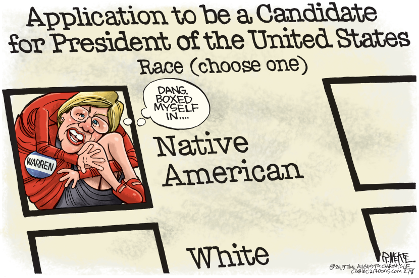 Elizabeth Warren Boxes Herself In