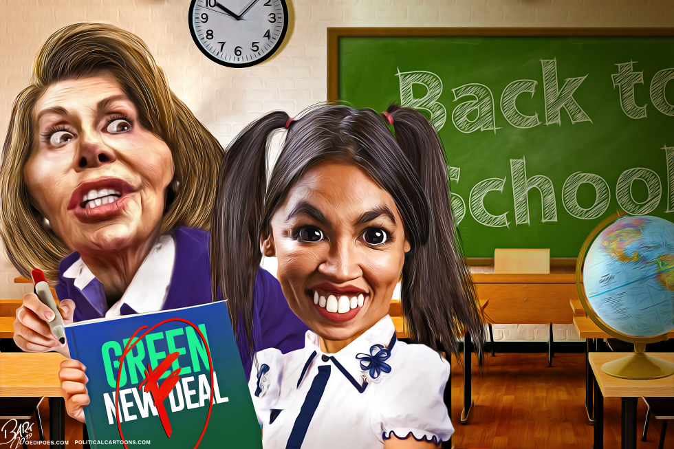 Green New Deal Pelosi and AOC