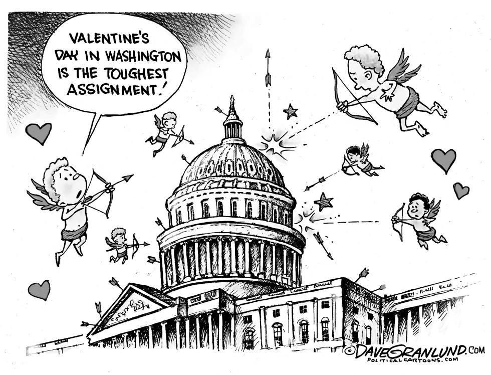  WASHINGTON DC VALENTINES DAY by Dave Granlund