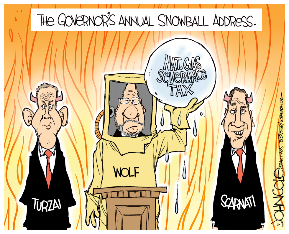 LOCAL PA Tom Wolf's snowball