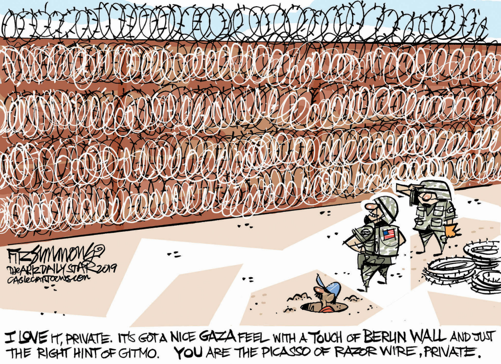  BORDER WALL by David Fitzsimmons