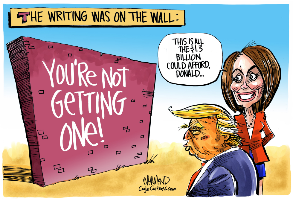  WRITING ON THE WALL by Dave Whamond