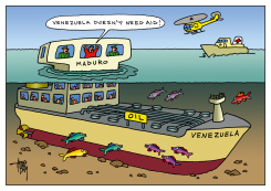 MADURO REFUSES AID by Arend Van Dam