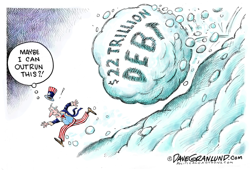 US debt snowballing
