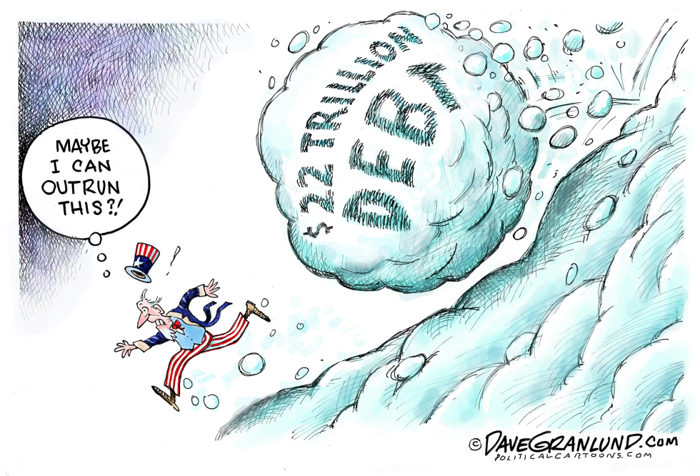 US debt snowballing