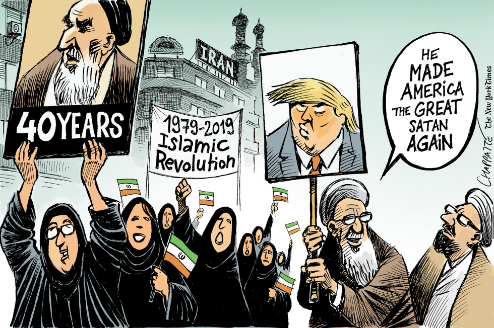  IRAN 40 YEARS AFTER THE REVOLUTION by Patrick Chappatte