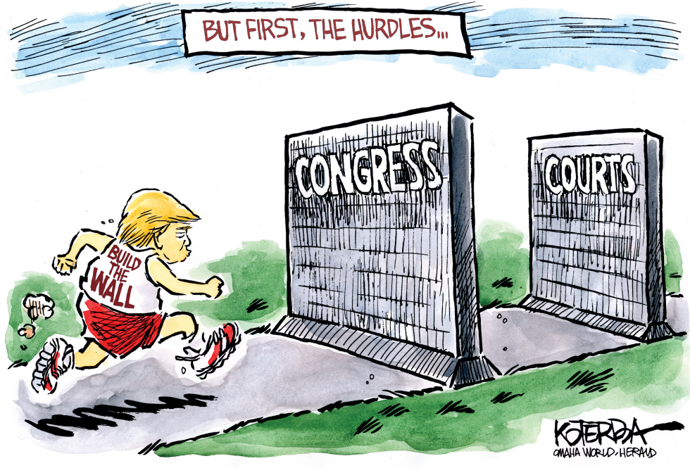  BUT FIRST, THE HURDLES by Jeff Koterba