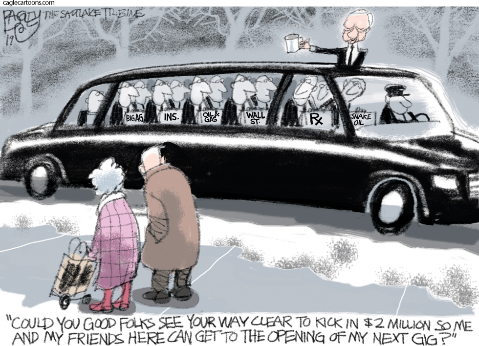  LOCAL ORRIN GOES HOME by Pat Bagley